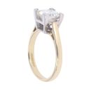 18ct Yellow Gold 2.25ct Princess Cut Diamond Solitaire Ring