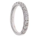 18ct White Gold 0.70ct Brilliant Cut Diamond Half Eternity Ring