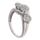 9ct White Gold 0.50ct Diamond Cluster Ring