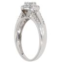 9ct White Gold Brilliant Cut 0.36ct Diamond Cluster Ring