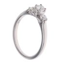 18ct White Gold 0.50ct Brilliant Cut Diamond Trilogy Ring