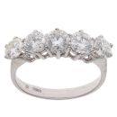14ct White Gold 2.50ct Diamond Five Stone Ring