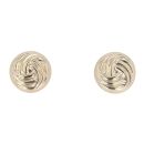 9ct Yellow Gold Triple Knot Stud Earrings