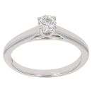 9ct White Gold 0.29ct Brilliant Cut Diamond Solitaire Ring