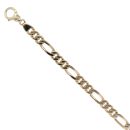 9ct Yellow Gold Figaro Bracelet 9.5"