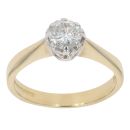 18ct Yellow Gold 0.50ct Brilliant Cut Diamond Solitaire Ring