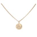 9ct Yellow Gold St Christopher Pendant and Chain 20"