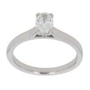Platinum 0.53ct Diamond Solitaire Ring