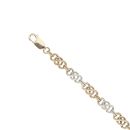 9ct Yellow and White Gold Celtic Bracelet 7.5"