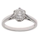 18ct White Gold 0.75ct Brilliant Cut Diamond Solitaire Ring