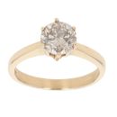 18ct Yellow Gold 2.05ct Tinted Brilliant Cut Diamond Solitaire Ring