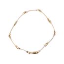 9ct Yellow And White Gold Zig-Zag Fancy Bracelet 7"