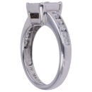 18ct White Gold 1.00ct Princess Cut Diamond Cluster Ring