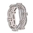 18ct White Gold 1.48ct Diamond Two Row Ring