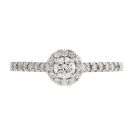 18ct White Gold 0.60ct Diamond Cluster Ring