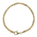 Gold Plated Silver Vortex Bracelet 7"