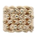 9ct Yellow Gold Four Row Keeper Ring