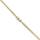 14ct Yellow Gold Monaco Cube Plain Lock Chain 28"