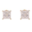14ct Yellow Gold Cubic Zirconia Stud Earrings