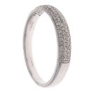 9ct White Gold 0.20ct Diamond Half Eternity Ring