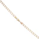 9ct Yellow Gold Square Link Curb Chain 26"