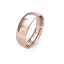 18ct Rose Gold 6mm Slight Court Wedding Band