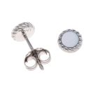 925 Sterling Silver Mother of Pearl Stud Earrings