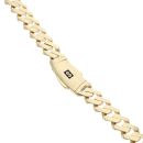 14ct Yellow Gold Monaco Curb Edge Plain Lock Chain 24"