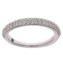 Vera Wang 18ct White Gold 0.37ct Brilliant Cut Diamond Half Eternity Vera Wang Love Ring
