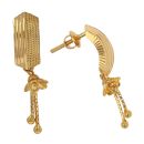 22ct Yellow Gold Fancy Patterned Drop Earrings