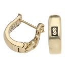 14ct Yellow Gold Monaco Classic Plain Hoop Earrings