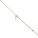 Silver Gold Plated Cubic Zirconia Chain 16"