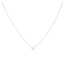 18ct White Gold 0.75ct Diamond Pendant and Chain 16"