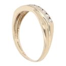 9ct Yellow Gold Cubic Zirconia Crossover Ring