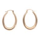 9ct Yellow Gold Plain Hoop Earrings
