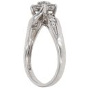 9ct White Gold 0.44ct Brilliant Cut Diamond Cluster Ring