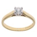 18ct Yellow Gold 0.33ct Brilliant Cut Diamond Solitaire Ring
