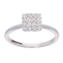 18ct White Gold 0.30ct Diamond Cluster Ring