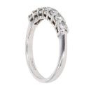 18ct White Gold 0.50ct Diamond Half Eternity Ring