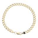 9ct Yellow Gold Curb Bracelet 9"