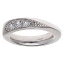 9ct White Gold 0.25ct Brilliant Cut Diamond Fancy Ring