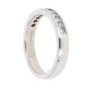 18ct White Gold 0.50ct Princess Cut Diamond Half Eternity Ring