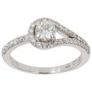 18ct White Gold 0.75ct Diamond Fancy Ring