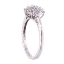 9ct White Gold 0.33ct Diamond Cluster Ring