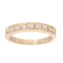 18ct Yellow Gold 0.34ct Diamond Trilogy Ring