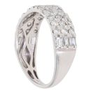 18ct White Gold 1.00ct Diamond Cluster Ring