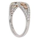 18ct White And Rose Gold 0.50ct Diamond Clogau Ring