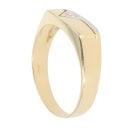 18ct Yellow And White Gold Cubic Zirconia Signet Ring