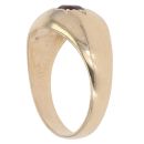 9ct Yellow Gold Garnet Signet Ring