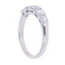 Platinum 1ct 5 Stone Diamond Ring